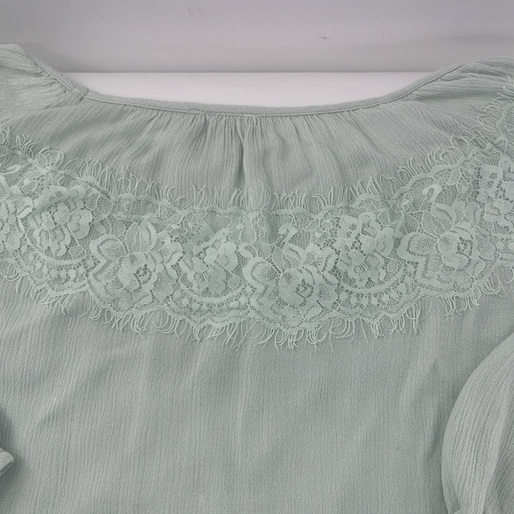 Blu Heaven Muslin Lace Trim Tunic - Picture 8 of 9